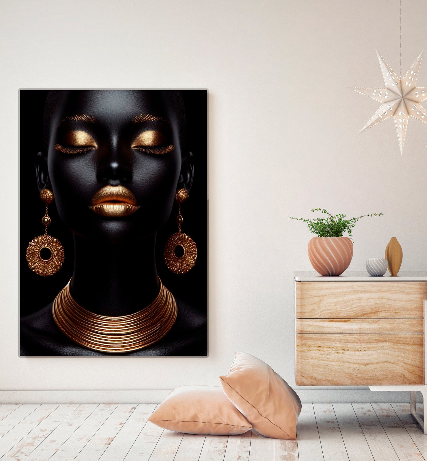 M- AFRICANA ARETES ORO 90