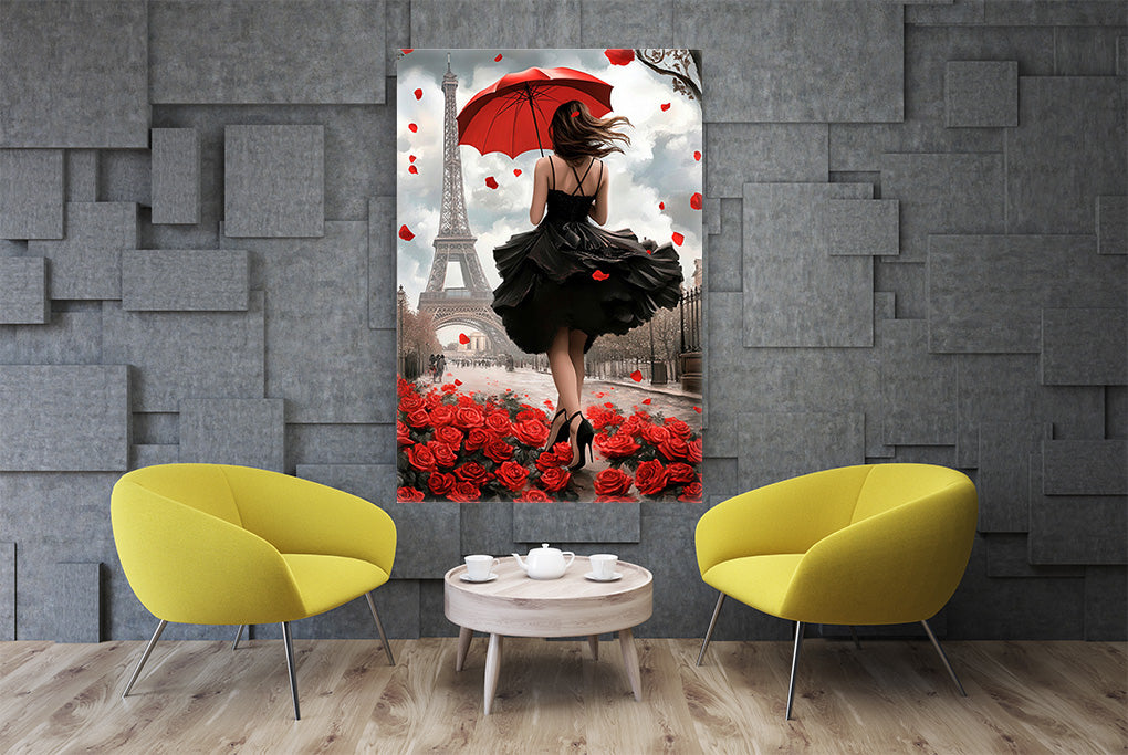 M- mujer parís rojo