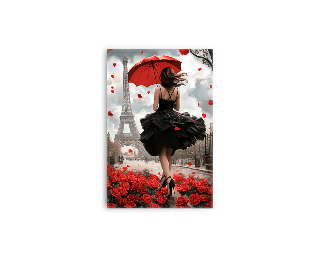 M- mujer parís rojo