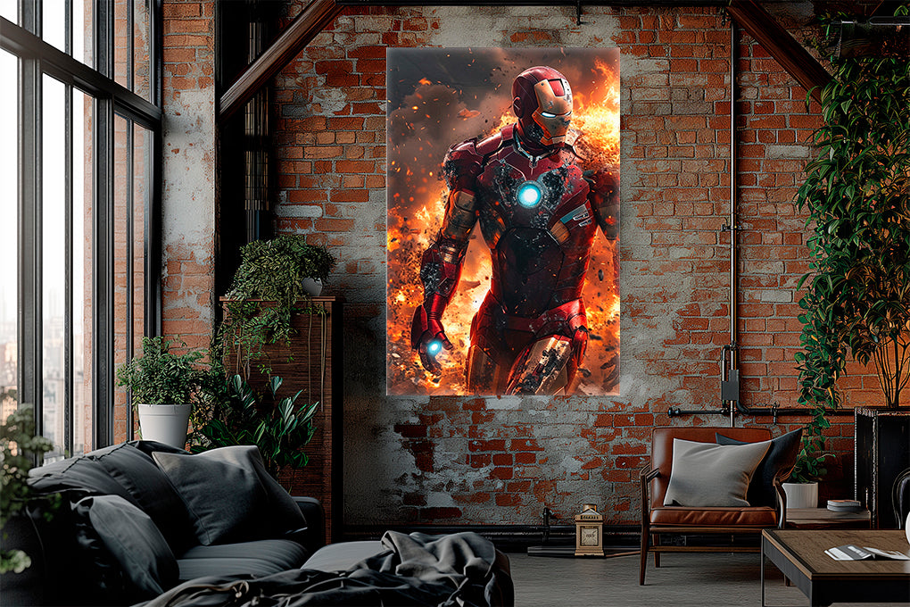 P- IRON MAN SUPERHEROE