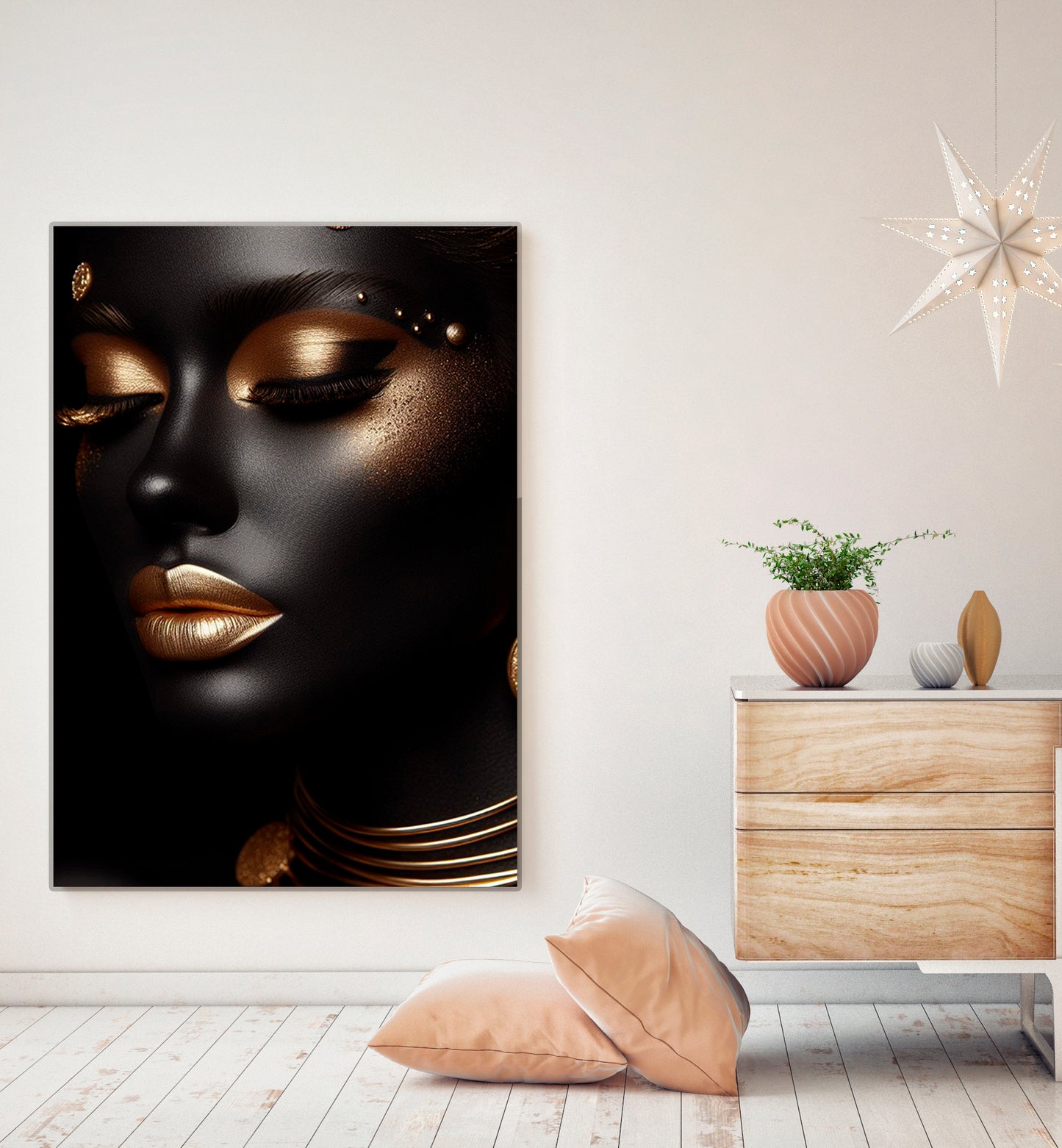 M- AFRICANA PINTURA DORADA 39