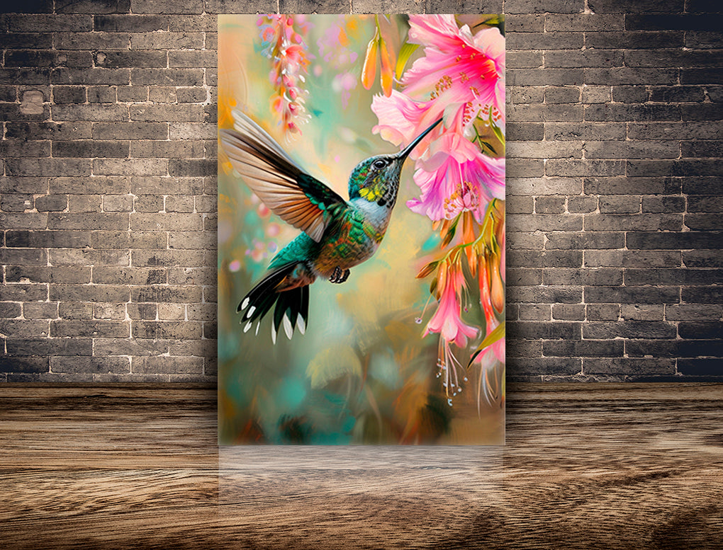 A- COLIBRI FLOR ROSA 46