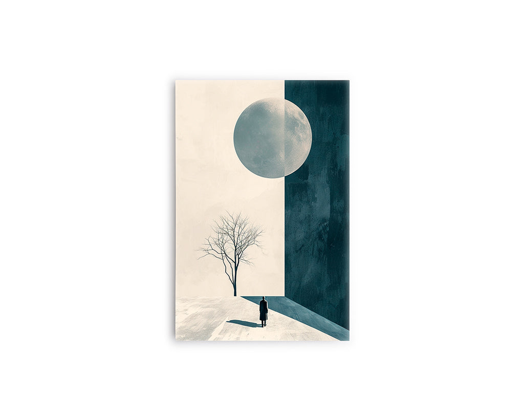 MI- HOMBRE FRENTE LA LUNA