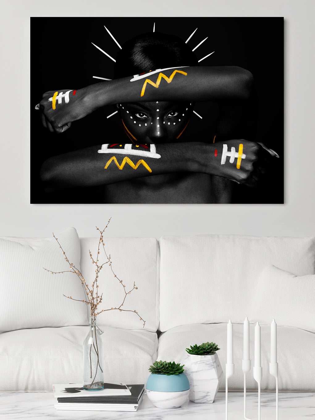 M- AFRICANA BRAZOS PINTADOS 86