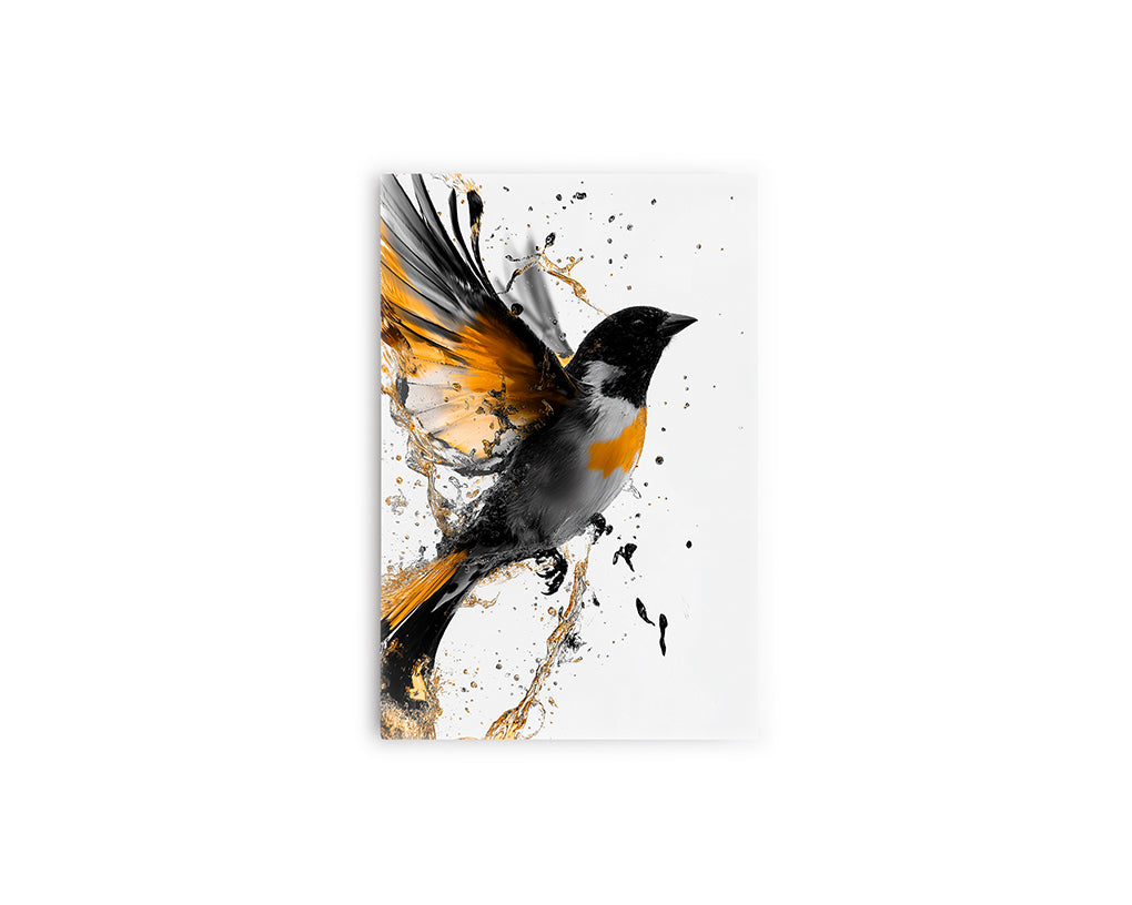 A- PAJARO NARANJA Y NEGRO 06