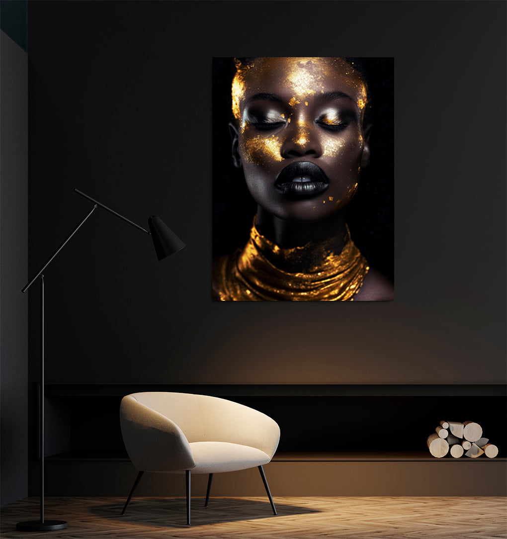 M- AFRICANA COLLAR DORADO 57